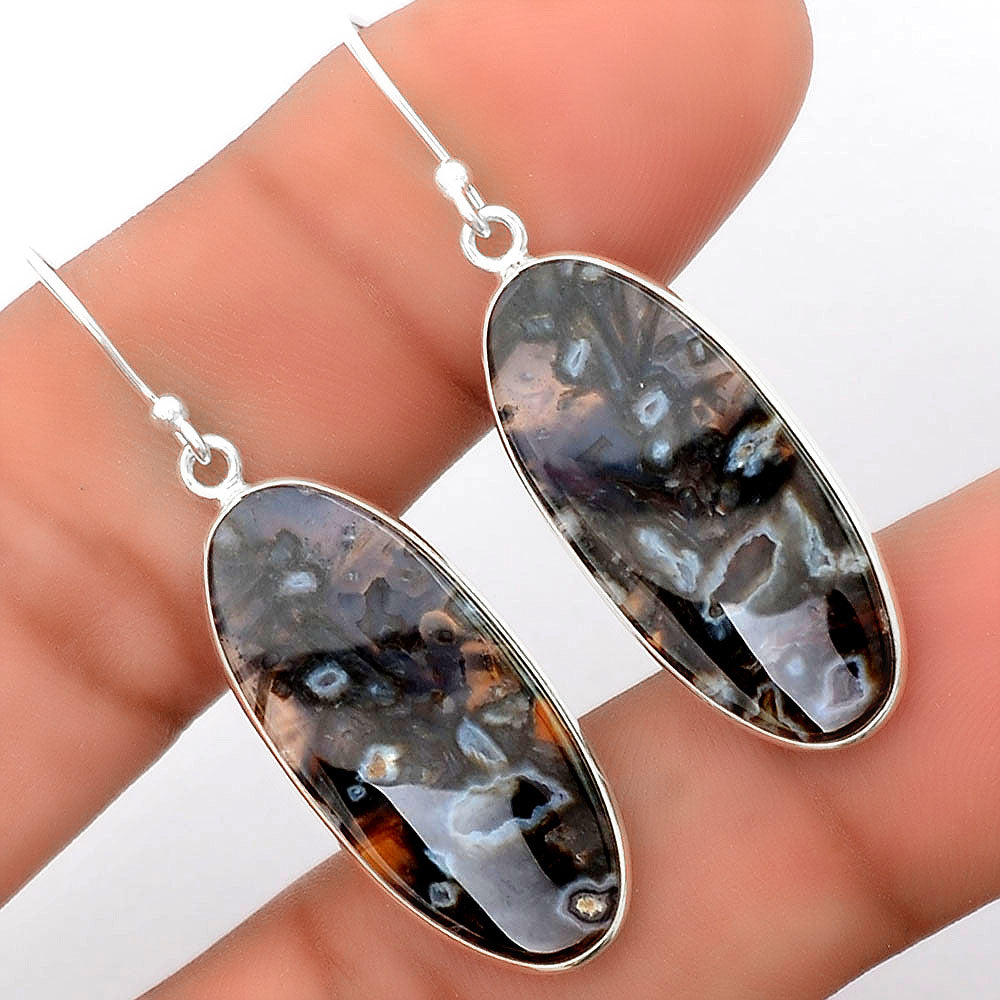 Natural Tube Agate - Turkish Earrings E-1001 SDE87850