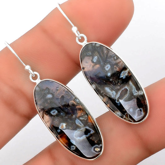 Natural Tube Agate - Turkish Earrings E-1001 SDE87850