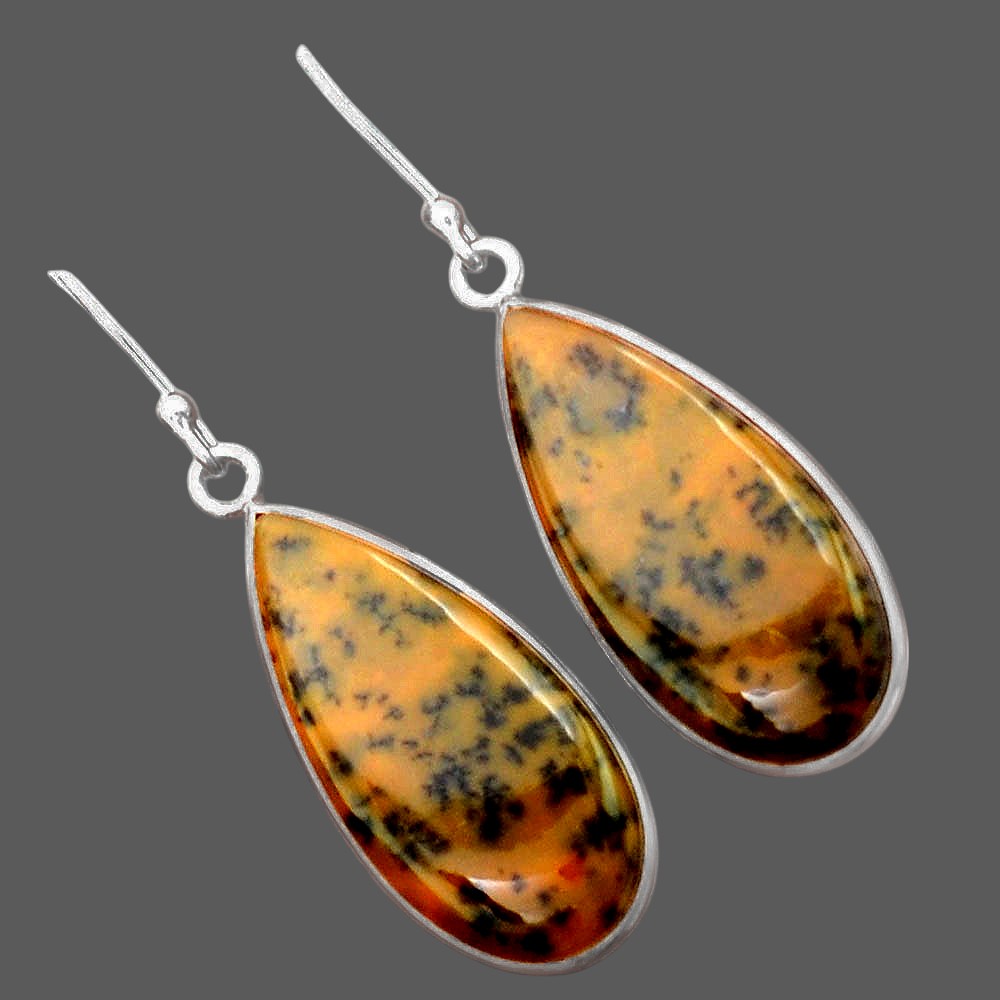 Natural Amethyst Sage Agate - Nevada Earrings E-1001 SDE87855