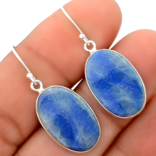 Natural Dumortierite Quartz Earrings E-1001 SDE87873