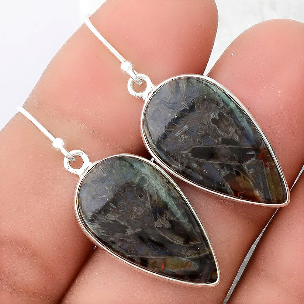 Natural Tube Agate - Turkish Earrings E-1001 SDE87907