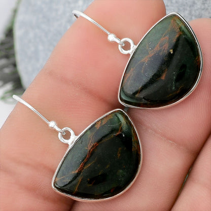 Natural Turkish Rainforest Chrysocolla Earrings E-1001 SDE87912