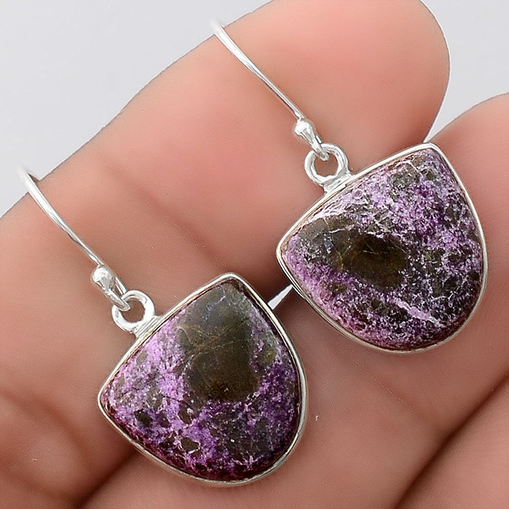 Natural Purpurite - South Africa Earrings E-1001 SDE87918