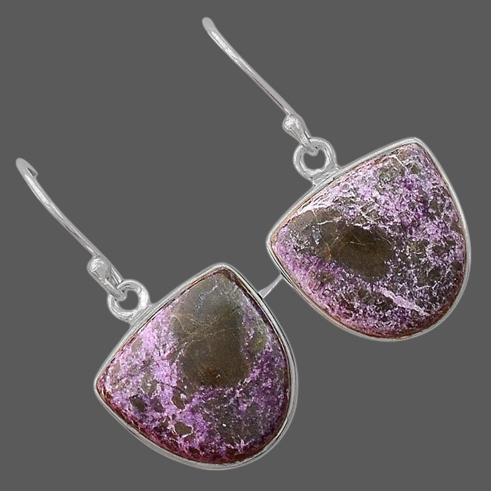 Natural Purpurite - South Africa Earrings E-1001 SDE87918
