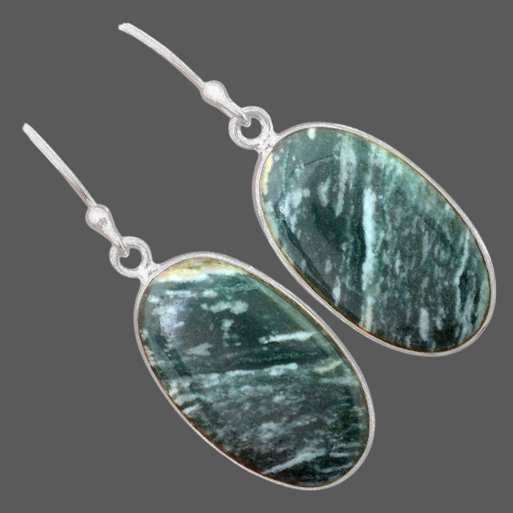 Natural Larsonite Jasper Earrings E-1001 SDE87928