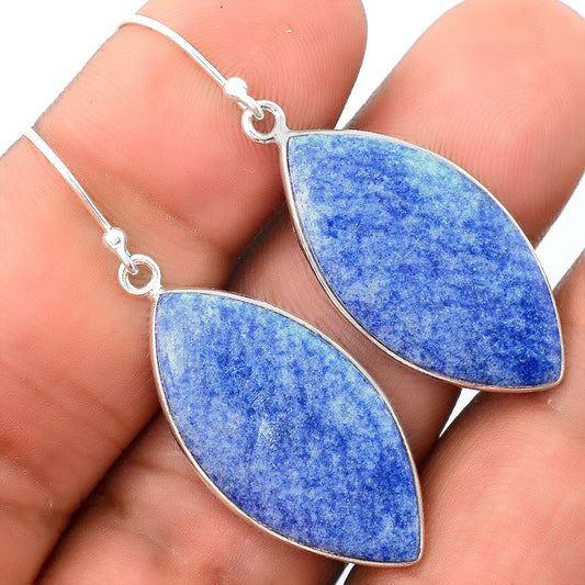 Natural Dumortierite Quartz Earrings E-1001 SDE87929