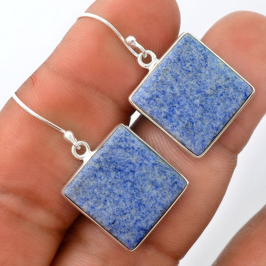 Natural Dumortierite Quartz Earrings E-1001 SDE87933