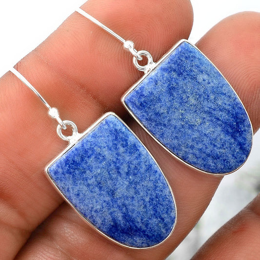 Natural Dumortierite Quartz Earrings E-1001 SDE87939