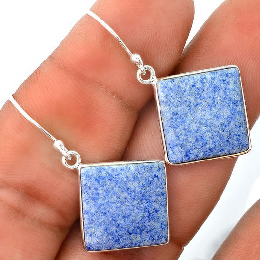 Natural Dumortierite Quartz Earrings E-1001 SDE87945