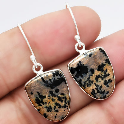 Natural Russian Honey Dendrite Opal Earrings E-1001 SDE87954