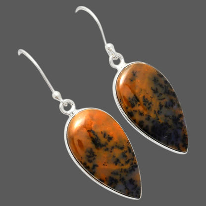 Natural Amethyst Sage Agate Earrings E-1001 SDE87958