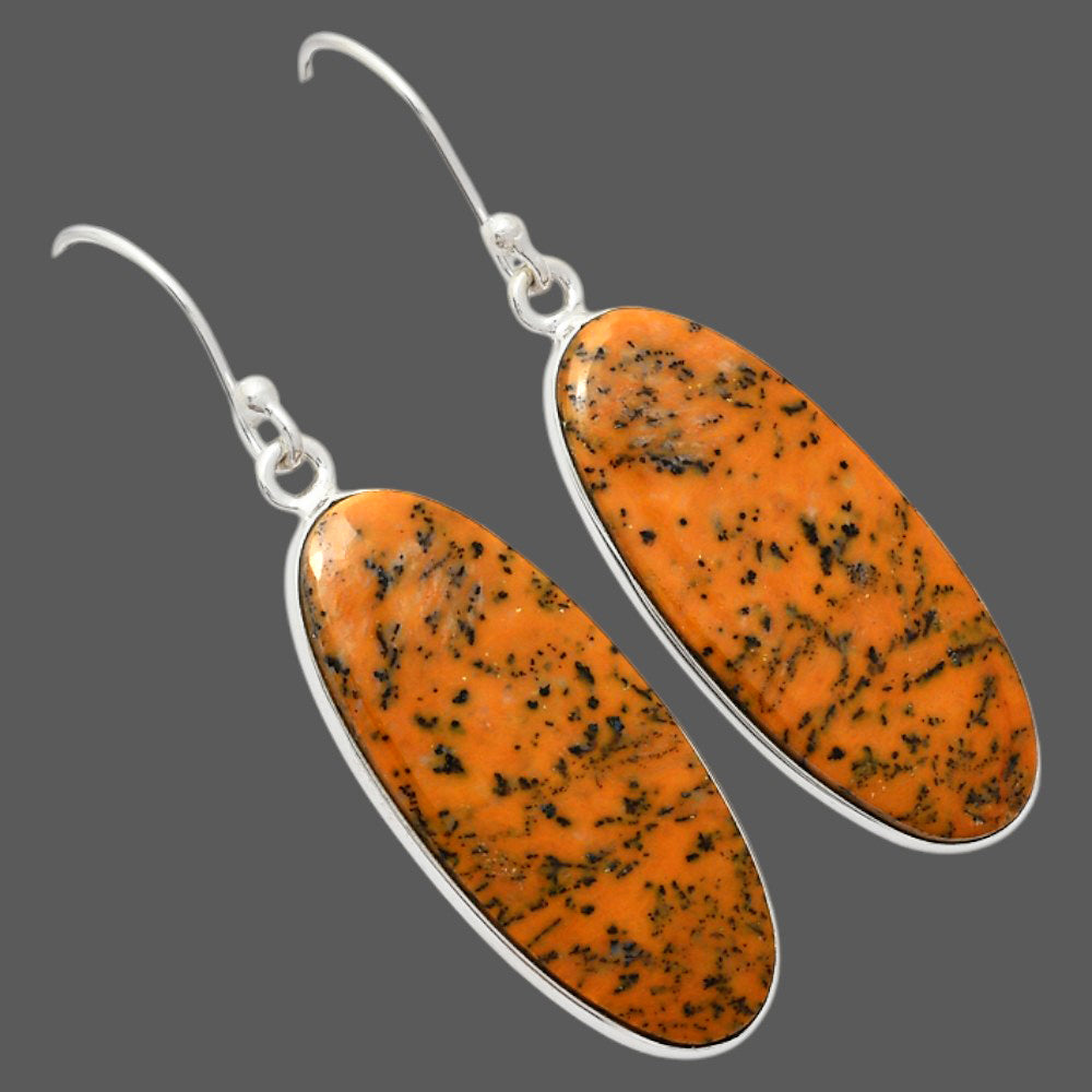 Natural Amethyst Sage Agate Earrings E-1001 SDE87969