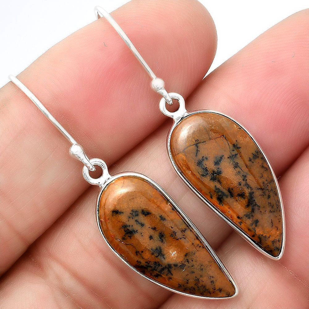 Natural Amethyst Sage Agate Earrings E-1001 SDE87982