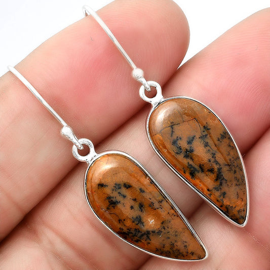 Natural Amethyst Sage Agate Earrings E-1001 SDE87982