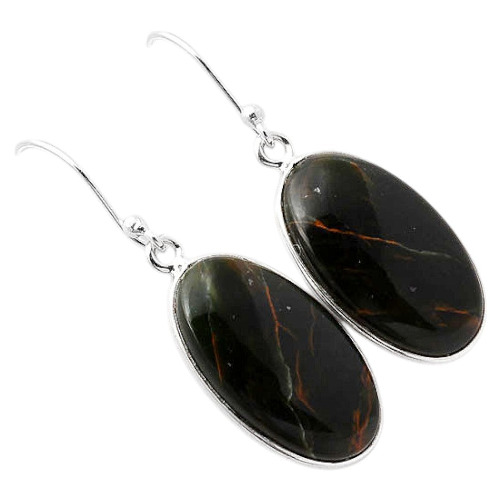 Turkish Rainforest Chrysocolla Earrings E-1001 SDE87988