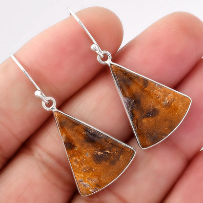 Natural Indian Blanket Jasper Earrings E-1001 SDE87996