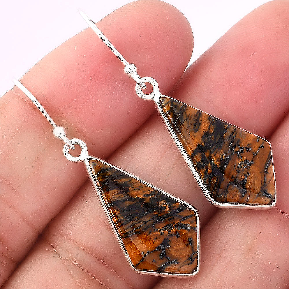 Natural Amethyst Sage Agate - Nevada Earrings E-1001 SDE88014