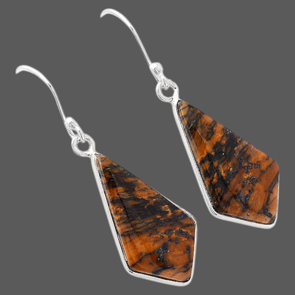 Natural Amethyst Sage Agate - Nevada Earrings E-1001 SDE88014