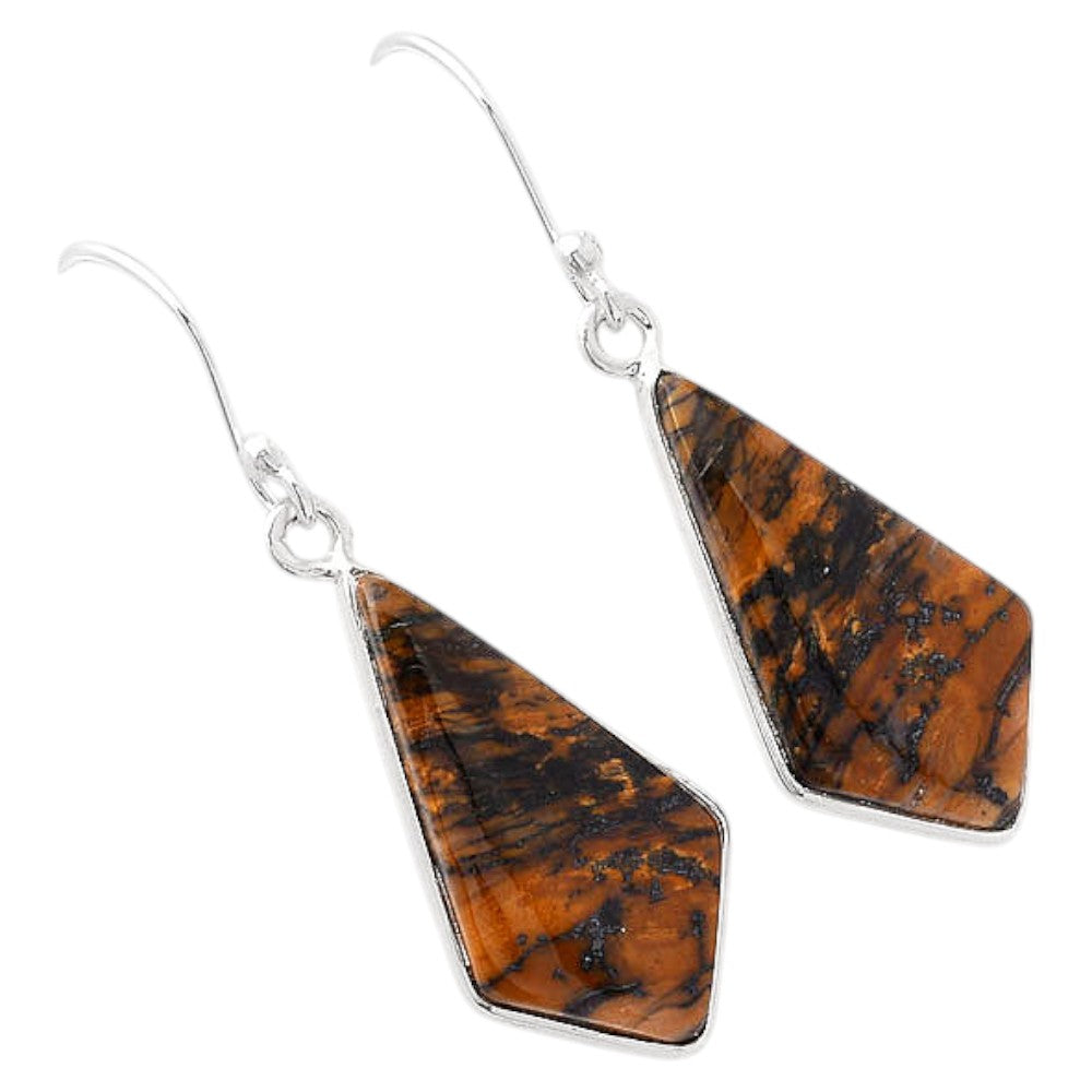 Natural Amethyst Sage Agate - Nevada Earrings E-1001 SDE88014