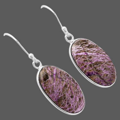 Natural Purpurite - South Africa Earrings E-1001 SDE88017
