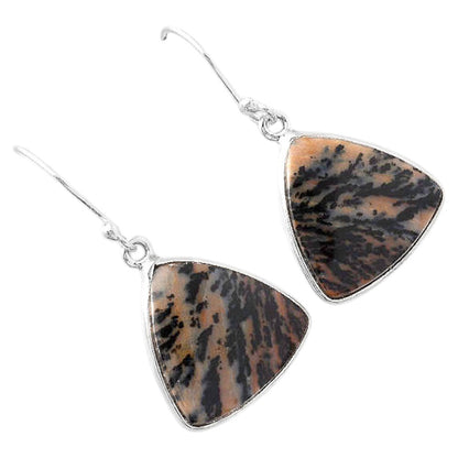 Natural Russian Honey Dendrite Opal Earrings E-1001 SDE88028