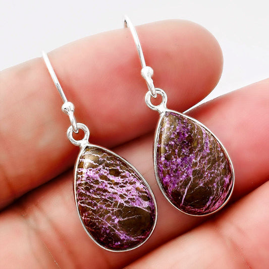 Natural Purpurite - South Africa Earrings E-1001 SDE88038