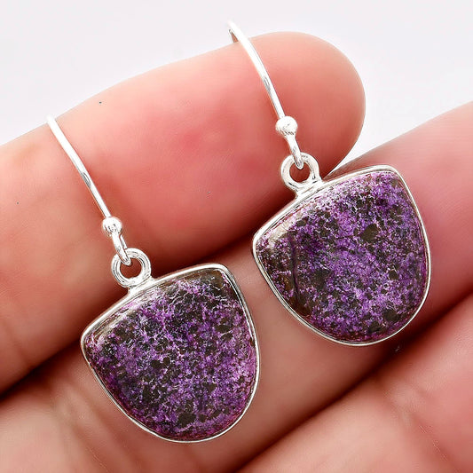 Natural Purpurite - South Africa Earrings E-1001 SDE88039
