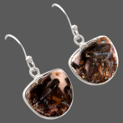 Natural Tube Agate - Turkish Earrings E-1001 SDE88047