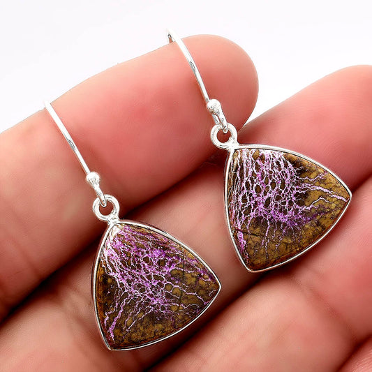 Natural Purpurite - South Africa Earrings E-1001 SDE88050