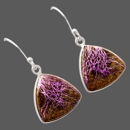 Natural Purpurite - South Africa Earrings E-1001 SDE88050