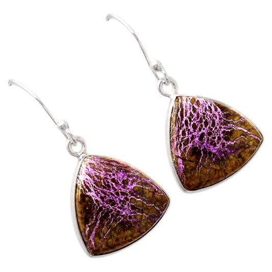 Natural Purpurite - South Africa Earrings E-1001 SDE88050