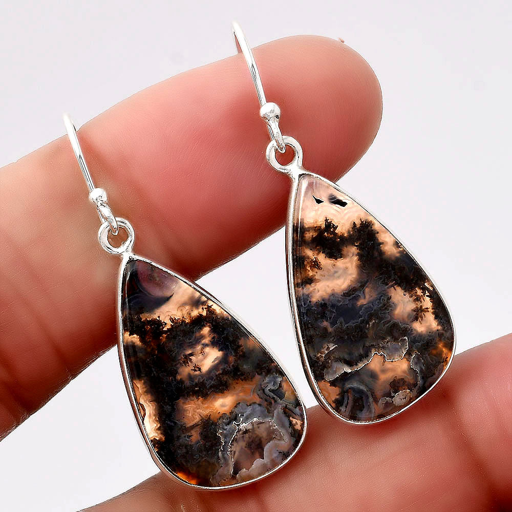 Natural Tube Agate - Turkish Earrings E-1001 SDE88052