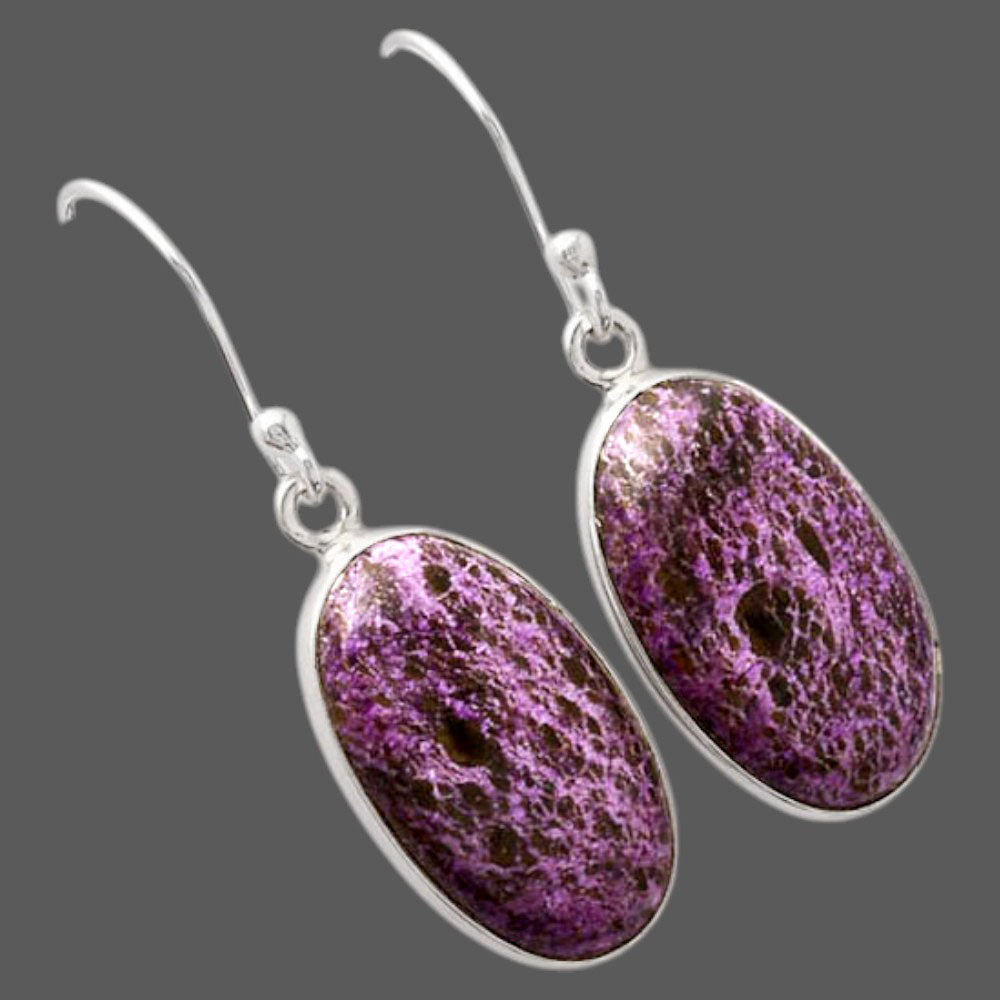Natural Purpurite - South Africa Earrings E-1001 SDE88059