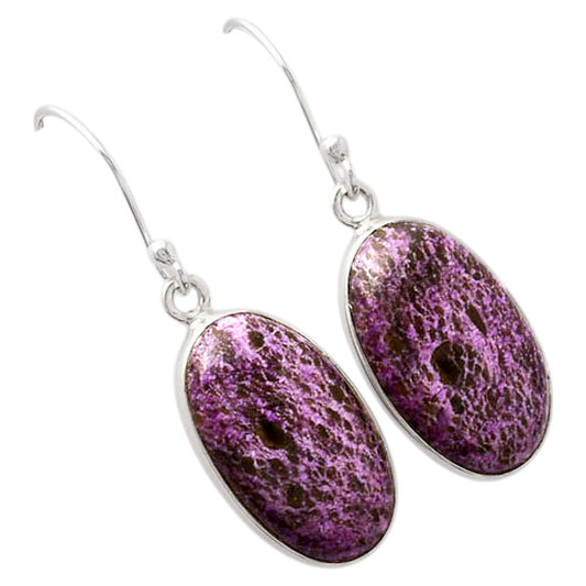 Natural Purpurite - South Africa Earrings E-1001 SDE88059