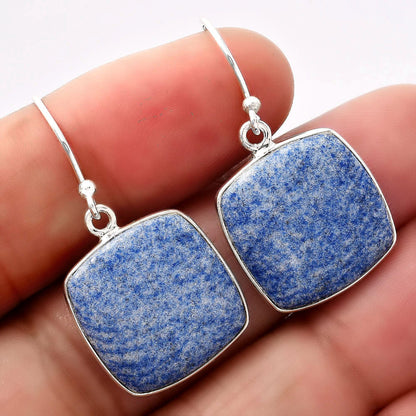 Natural Dumortierite Quartz Earrings E-1001 SDE88061