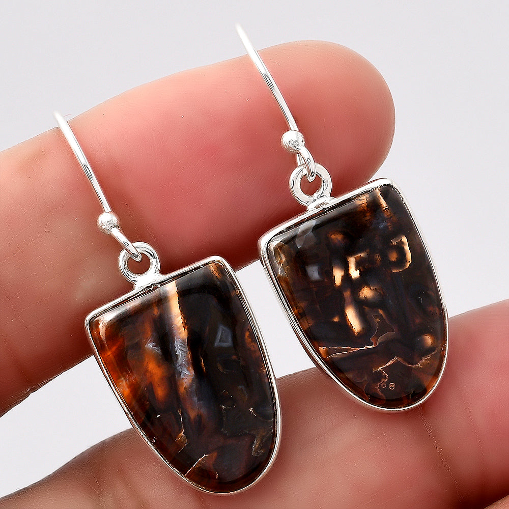 Natural Tube Agate - Turkish Earrings E-1001 SDE88065
