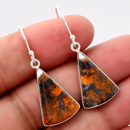 Natural Indian Blanket Jasper Earrings E-1001 SDE88066