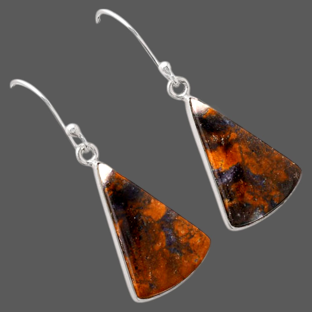 Natural Indian Blanket Jasper Earrings E-1001 SDE88066