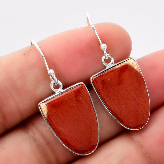 Natural Red Moss Agate Earrings E-1001 SDE88069