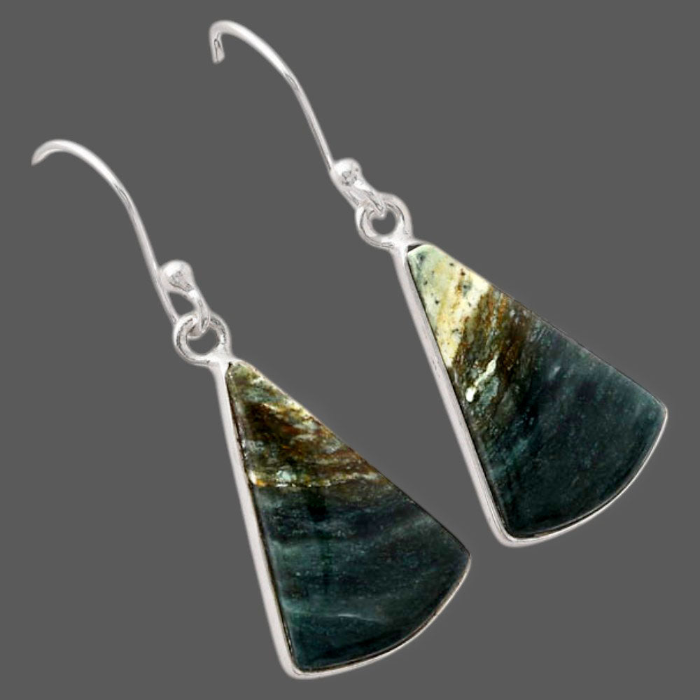 Natural Larsonite Jasper Earrings E-1001 SDE88081