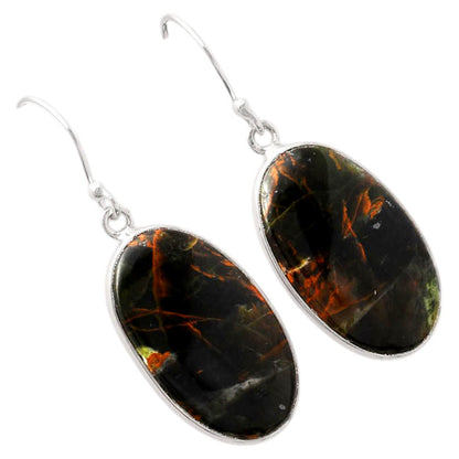 Turkish Rainforest Chrysocolla Earrings E-1001 SDE88097