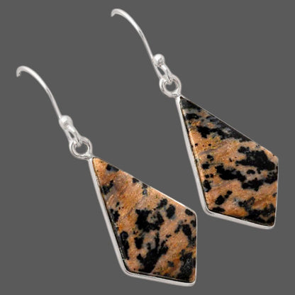Natural Russian Honey Dendrite Opal Earrings E-1001 SDE88108