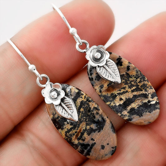 Natural Russian Honey Dendrite Opal Earrings E-1137 SDE88109