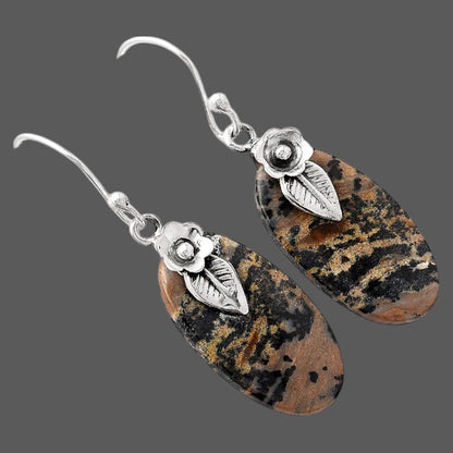 Natural Russian Honey Dendrite Opal Earrings E-1137 SDE88109
