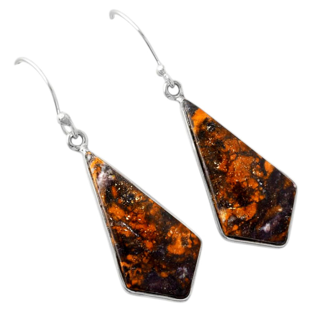 Natural Indian Blanket Jasper Earrings E-1001 SDE88113