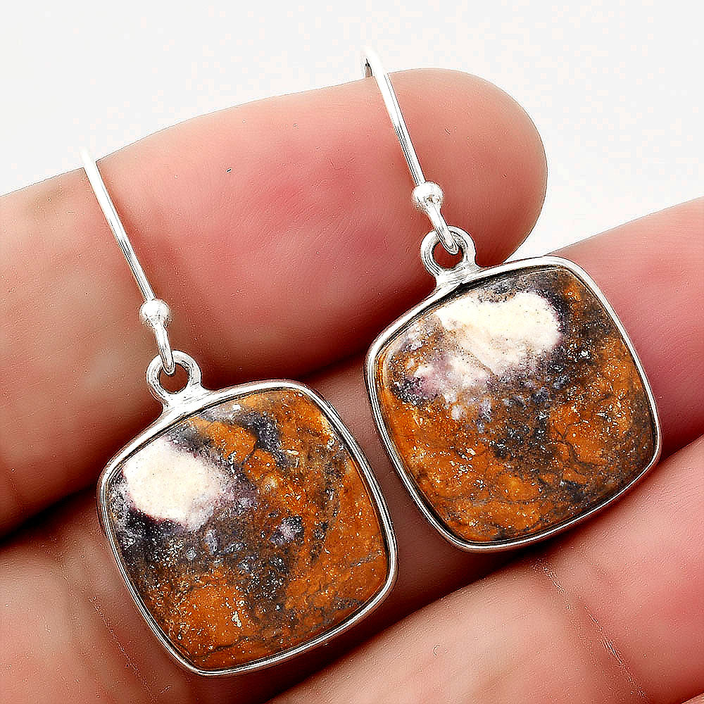 Natural Indian Blanket Jasper Earrings E-1001 SDE88114