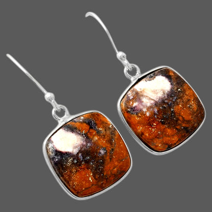 Natural Indian Blanket Jasper Earrings E-1001 SDE88114