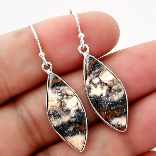Natural Indian Blanket Jasper Earrings E-1001 SDE88115