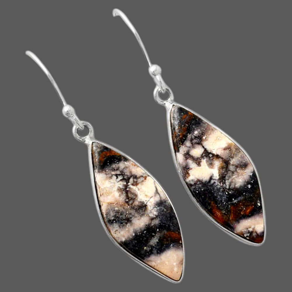 Natural Indian Blanket Jasper Earrings E-1001 SDE88115