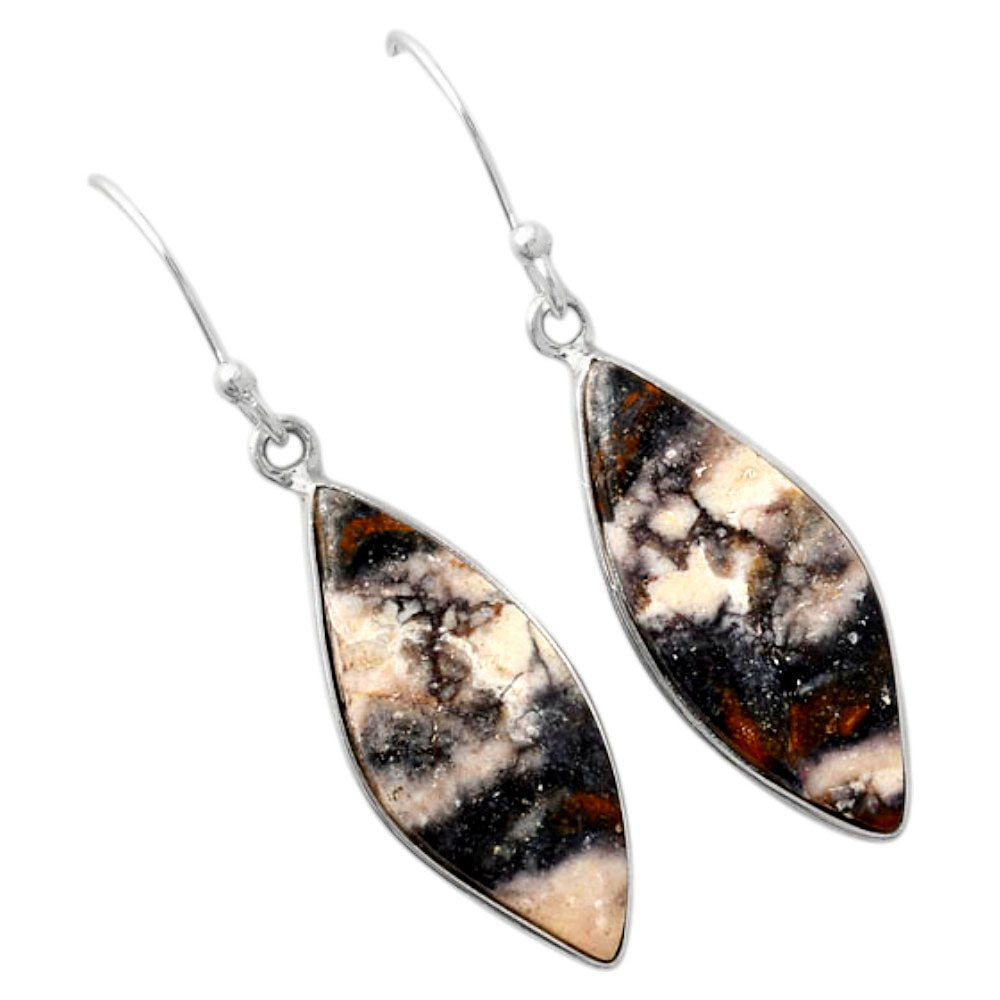 Natural Indian Blanket Jasper Earrings E-1001 SDE88115